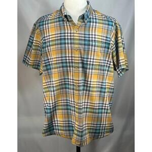 Eddie Bauer Classic Fit Oxford Multicolor Button Up Mens XL